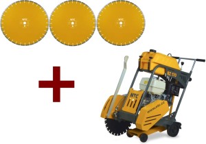 Przecinarka drogowa jezdna NTC RZ170 450mm cięcie 17cm + trzy tarcze do betonu