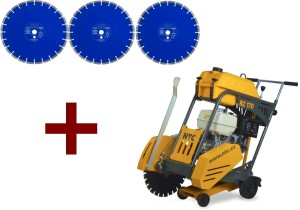 Przecinarka drogowa jezdna NTC RZ170 450mm cięcie 17cm + trzy tarcze do asfaltu