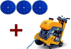 Przecinarka drogowa jezdna NTC RZ202 520mm cięcie 20cm + trzy tarcze do asfaltu
